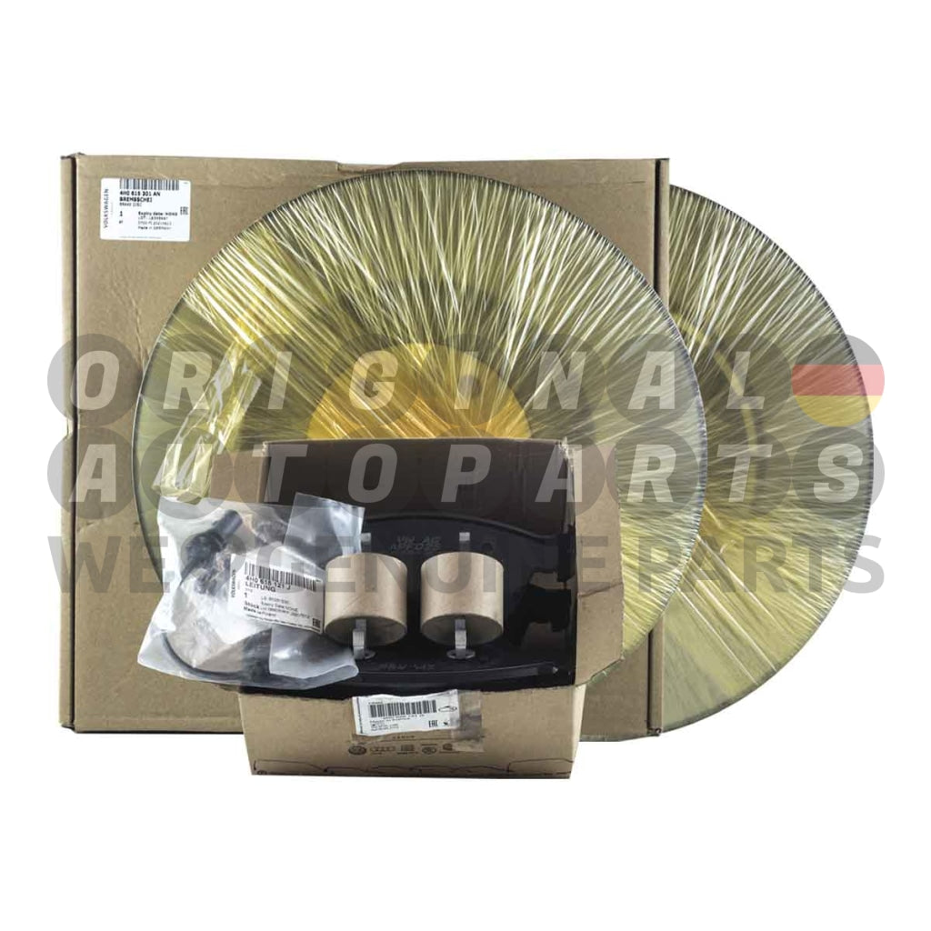 Genuine Audi Brake Discs Rotor Set front + Brake Pads + Sensor 380x36mm SQ5 SQ 5 2013-2017 A8 S8 4H 2010-2017 4H0615301AN 8R0698151R