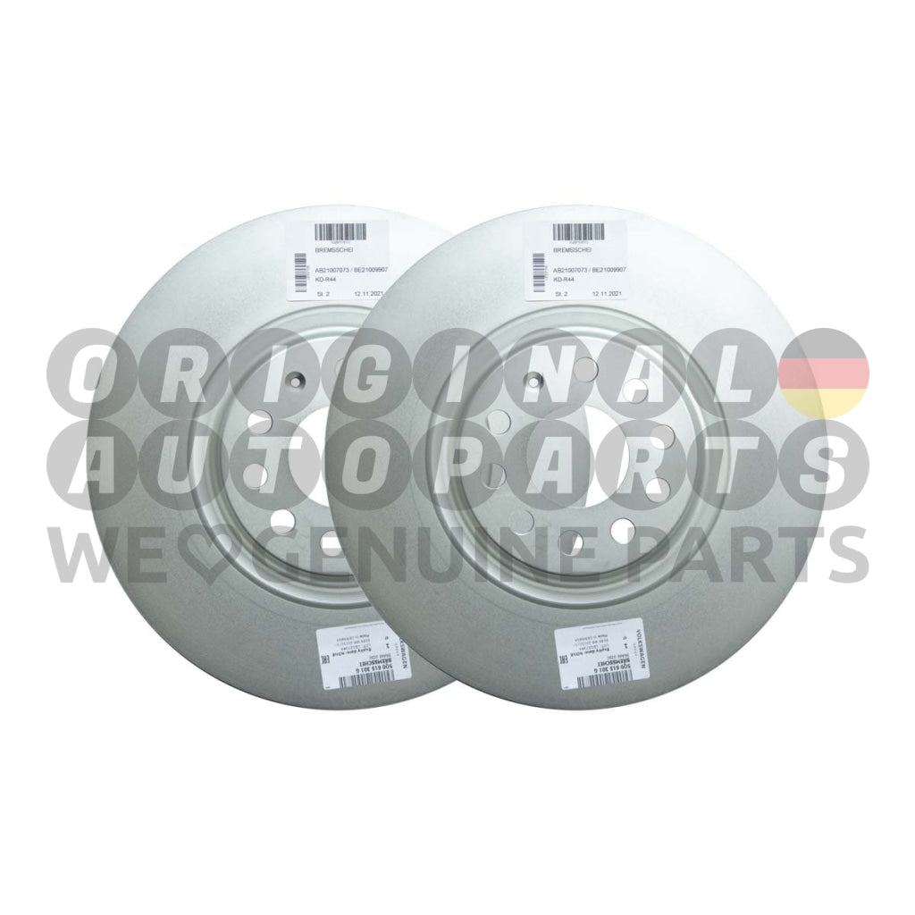 Genuine VW Audi BRAKE DISCS ROTOR SET front 340x30mm Arteon Golf 7 VII Golf 8 VIII Passat B7 3C B8 3G CC Tiguan AD1 BW2 A3 8V 8Y SQ2 Q3 F3 Seat Cupra Ateca Formentor Leon Tarraco Skoda Kodiaq Octavia 5E Superb II 3T III 3V 5Q0615301G